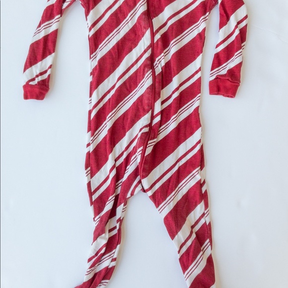 GAP 18-24 months Red & White Candy Cane Onzie Pajamas - Picture 2 of 2